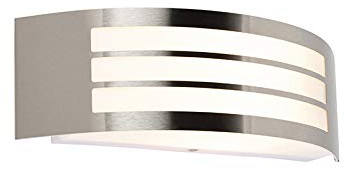 QAZQA sapphire wl - Applique murale Moderne - 1 lumière - H 100 mm - Acier - Moderne - Éclairage extérieur