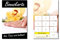 500 Stück Bonuskarten Nagelstudio gelb Wellness Kosmetik (BOK-419) mit 10 Stempelfeldern Treuekarten Massage Beauty