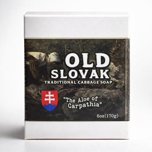 Regent Park Naturals Cabbage Soap “Old Slovak” | The Aloe of Carpathia | Old World Traditional Body Wash | 6oz Cold Process Soap Bar (1 bar)