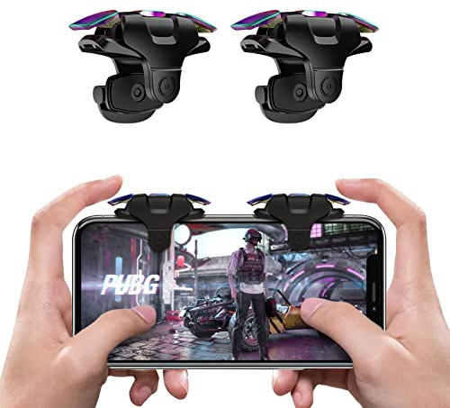 Newseego PUBG Mobile Game Trigger,PUBG Handy Trigger L1R1 Armor Style Bunte Pubg Game Trigger Shoot Sensitive Joysticks Aim & Fire Game Phone Button für PUBG Mobiltelefon Spiel Tigger Game Joysticks