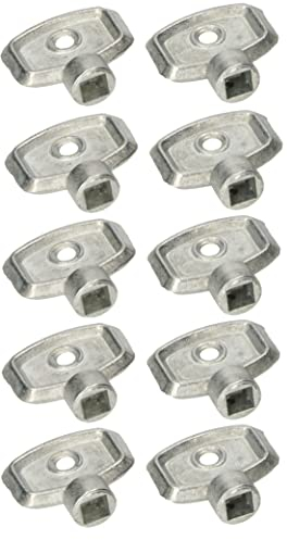 KOTARBAU® 10 x llaves de purga para radiadores, Llave de radiador, Llave para ventilación y purga de radiadores, Llaves de purgado de calefacción, llave universal para purga de aire, 10 uds