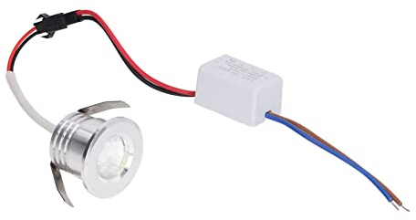 ViaGasaFamido Mini-LED-Einbaustrahler, Beleuchtung, Mini-Einbau-COB-Strahler, Schmuck-Vitrine, Stabile Wärmeableitung, LED-Einbau- und Unterschrankleuchten (Positives weißes Licht 6000K)