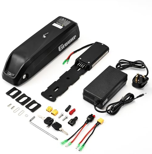 EIFDUHP 36V 48V Ebike Battery 10AH 13AH 15AH 17.5AH 20AH, Electric Bike Lithium Battery with Charger, Base & BMS for 200W 250W 350W 500W 750W 1000W 1500W Bicycle Motors