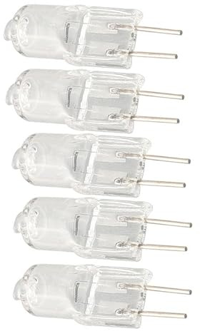 JZLBBC Bombilla Halogena G4 6V 30W Lámpara halógena G4 T3 Jc Tipo 2 Pines Blanco Cálido Regulable Para Proyector De Bombilla De Microscopio, Bombilla De Instrumento,20W,5Pc