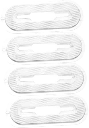 Housoutil 4pcs Range Hood Light Covering Plates Lampshade Cover Replacement Kitchen Hood Accessory