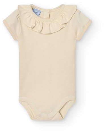 BABIDU unisex - bebis Body Cuello Volante Manga Corta Anpassad (1-pack)
