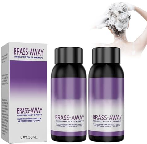 Champú antiamarilleo, 2 unidades, color plateado intenso, antiamarillez, color violeta, fijador de color, para canas, neutralizador de amarillez