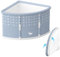 Fan-Shaped Foldable Bathtub, Large Collapsible Soaking Tub, Freestanding Surround Design, Space-Saving Corner Bath, PVC Material,Portable Foldable Ice Bath Tub for Adult Home Outdoors