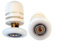 CNANRNANC Messing Badezimmer Schiebetür Rollen Exzenter Duschraum Roller Hardware Set (23 mm)