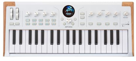 Arturia AstroLab 37-Key, Velocity-Sensitive Slim-key keybed with Aftertouch, Streamlined and Intuitive Interface, USBC/USB (White)