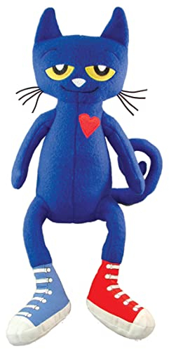 MerryMakers Pete the Cat Plush Doll, 14.5-Inch , Blue