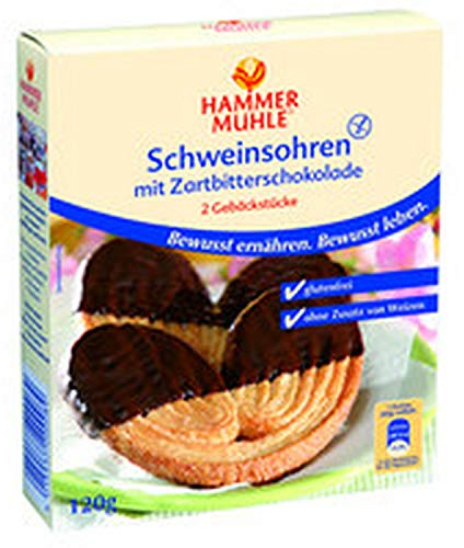 Hammermühle - Schweinsohren in Zartbitterschokolade, 120 g