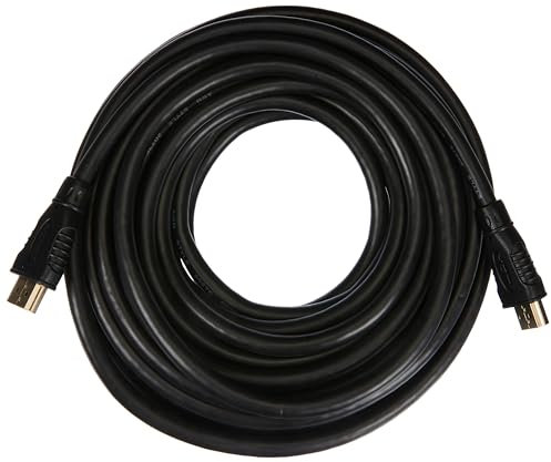 PremiumCord Câble HDMI Haut Débit 4K M/M, 10,2 Gbit/s Avec Ethernet, Compatible Vidéo 4K@30 Hz, Full HD 1080p, Deep Color, 3D, ARC, HDR, Dolby TrueHD, Connecteurs Plaqués Or, Noir, 10 m