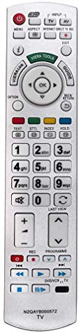 VINABTY N2QAYB000572 Mando a Distancia Reemplazar para PANASONIC televisores 3D LCD TX-P42GT30 TX-L47ETX54 TX-P42GTN33 TX-P46GT30E TX-P50ST30B TX-P46GTN33 TX-L37ETS51