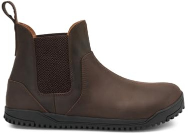 Xero Mens Barefoot Ridgeway Chelsea - Dark Brown Boot UK 9