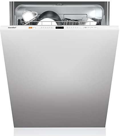 COMFEE' CDWPB1215P-W Lavastoviglie da Incasso con 12 coperti, 8 Programmi, di avviamento ritardato, Funzione di Mezzo Carico, Home Connect, cloud wash, Asciugatura Extra - Inox
