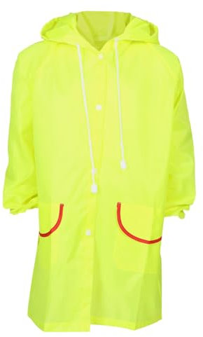 Milisten Regenmantel Für Fahrrad Poncho Regenmantel Für Jungen Rucksack-Poncho Regencape Für Mädchen Regenjacke Kleinkind Fahrrad Regenmäntel Poncho-Regenmantel PVC-kleber Yellow