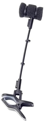 F Fityle Flute Microphone Stand Clip Accessory Shockproof Microphone Holder Microphone Clip for Erhu Flute Hulusi Musician