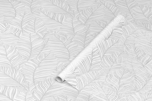 d-c-fix window film privacy Premium Blado – 45cm x 1,5m – static vinyl films for glass windows with a geometric leaves pattern – self-adhesive, opaque, frosted, decorative for bathroom, home & kitchen