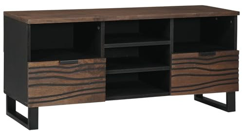 vidaXL unità TV con cassetto Noce 100 x 33 x 46 cm Legno Multistrato, Centro di intrattenimento Moderno, Mobile TV in Legno Rettangolare, Design Minimalista per Il Soggiorno