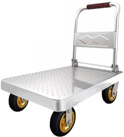 Carrello pieghevole con piattaforma resistente, capacità di carico 150 kg/230 kg/500 kg, versatile carrello a mano con ruote, ideale per giardinaggio, magazzino e traslochi (dimensioni: 73 x 48 cm)