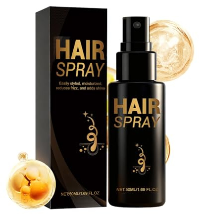 Spray fijador para el cabello, 50 ml, spray texturizante y fijador para el cabello, modelador para peinados de larga duración – Para viajes, gimnasio, boda, fiesta, cosplay, reunión, desplazamiento
