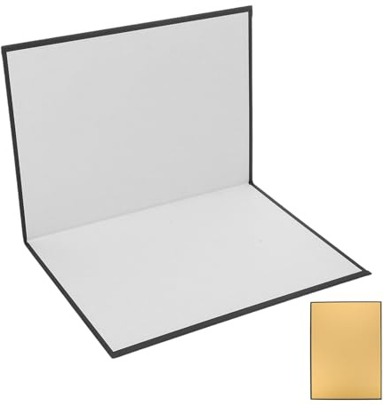 Ipetboom Pannello Riflettente Pieghevole A4 in Cartone Argentato per Fotografia da Studio Riflettore Portatile per Luce Naturale e Diffusore di Riempimento per Foto Prodotti e Shooting