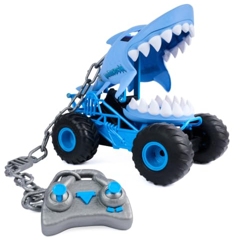 Monster Jam Chomping Megalodon RC Toy Monster Truck, 1:15 Scale