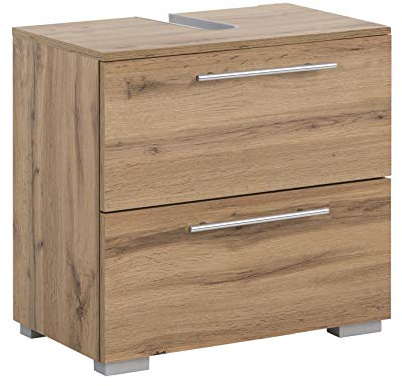 Schildmeyer Carlos 148595 Meuble sous-Lavabo, Décor Chêne Rustique, 60,2 x 59,1 x 35 cm