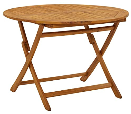 vidaXL Klappbarer Gartentisch 110 cm Massivholz Akazie