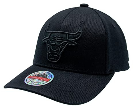 Mitchell & Ness NBA NBL/BLK Logo Classic Red Baseball Snapback Cap - Chicago Bulls, Einheitsgröße