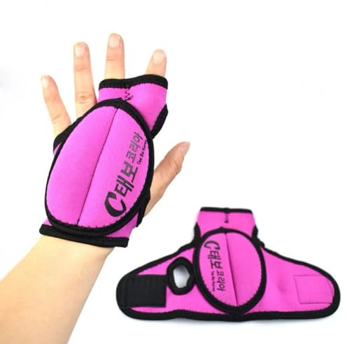 MOCOFO Gewichtshandschuhe, Neopren, groß, für Fitness, Training, Rehabilitation, Boxen, MMA, Aerobic, 2 x 0,3 kg, Pink