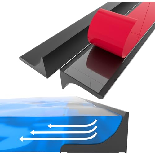 Schwallschutzleiste Dusche Selbstklebend, Silikon Wasserstopper Dusche Schwallschutz, Selbstklebende Duschschwelle Duschdichtung, TüRdichtung Duschwasserstop für Rahmenlose Duschtür (1.5M,Schwarz)