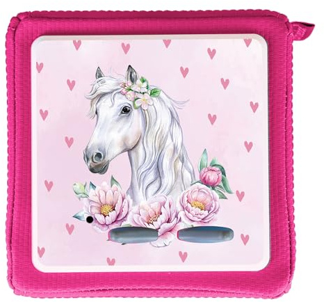 MeinBaby123® Toniebox Schutzfolie Pferde | Toniebix Zubehör | Toniebox Aufkleber passgenau & selbstklebend | Toniebox Sticker Mädchen | Geschenke für Kinder zum Geburtstag (Pferd 2)