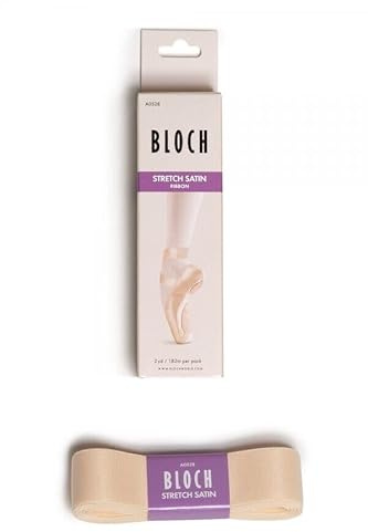 Etoile Nastro in Raso Elasticizzato A0528 per Bloch Sport Danza Classica Prove Esibizioni Ballo Ballerina Scarpette Mezze Punte Punta Allenamento Saggio Scuola (Rosa, Lunghezza 1.80 Metri)