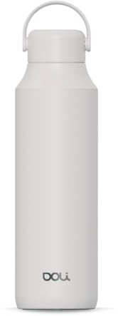 Doli Teeflasche Thermo 600ml Cream - mit Teesieb - Doppelwandiger Edelstahl - Auslaufsicher - für Heiße & Kalte Getränke - Absolut dicht - BPA-frei