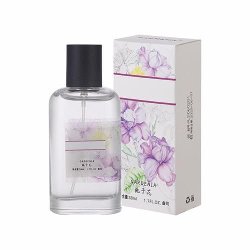 Gardenie - Perfume para mujer, 50 ml, floral, afrutado, con uvas verdes y violetas, aroma fresco y ligero para mujer con notas de gardenia, agua perfumada de larga duración, elegante regalo para el