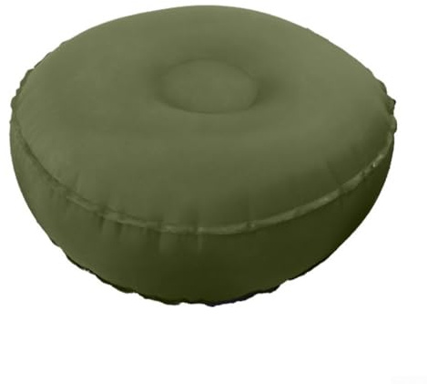 SiSinkal Coussin Gonflable d'équilibre de Yoga, Tapis de Voyage Portable avec Valve Rapide, équipement d'entraînement Physique, léger, Bleu foncé, Vert Olive, 42 x 42 x 15 cm (Vert Olive)