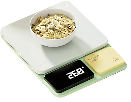 Mppchhn Báscula Digital De Cocina - 0,1 g Alta Precisión Función Tara,Báscula de Precisión para Alimentos para Cocinar,Para Café, Pan, Condimentos, Postres, Hogar, Panadería, Restaurante, Catering,