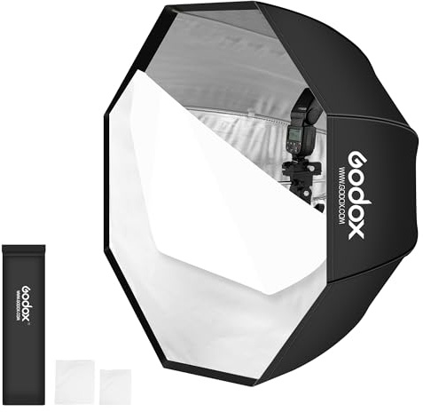 Godox Portable 120cm/47.2 Umbrella Octagon Softbox Reflector with Carrying Bag for Studio Photo Flash Speedlight