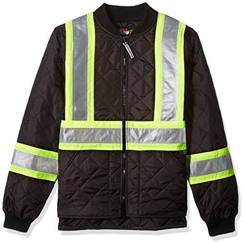 Quilted Safety Jacket, L, Black