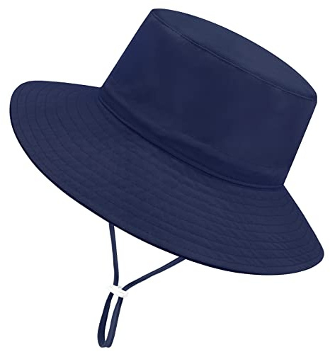 Sarfel Baby Sun Hat Summer Baby Boy Hats UPF 50+ Sun Protection Toddler Hat Bucket for Baby Girl Adjustable Kid Cap Navy 2-5 Years