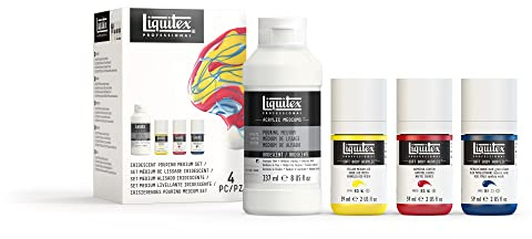 Liquitex Additif - Médium de Lissage Iridescent + Set Soft Body ROW