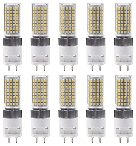PAZWAHF Lot de 10 ampoules LED en céramique G12, ampoules à base de maïs G12 à deux broches, 16 W 2000 lm, 3000 K 4000 K 6000 K à courant constant sans scintillement, AC 100 V ~ 277 V non dimmable