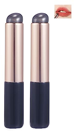 COSHINE Premium Silicone Makeup Brush Set - 2pcs High Elastic Brushes for Lip Balm, Lip Gloss, Lipstick and Concealer