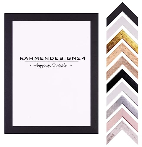 Rahmendesign24 Bilderrahmen Milano | Konfigurator | Anpassbar | Alle Maße | Fotorahmen, Wechselrahmen, Posterrahmen, Puzzlerahmen
