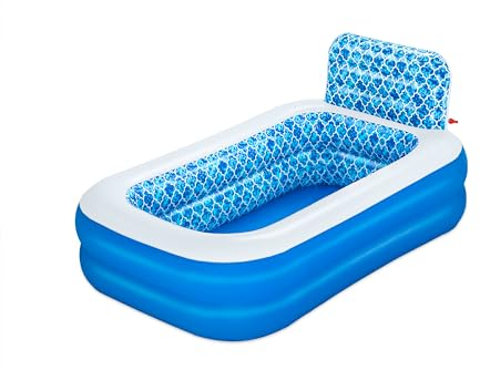 Bestway 54451 Piscina Family Rettangolare con Spruzzi a Cascata 229x152x96