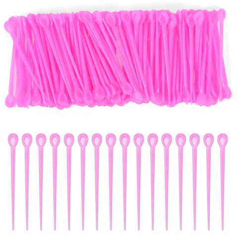 Hair Roller Pins, 180 Pcs Plastic Hair Rollers Pins Brush Roller Pick Locking Tools for Women Girls Hair-Curling and Styling Accessories (Rose Red)