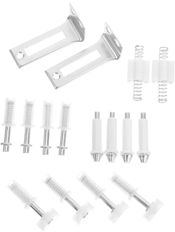 CLISPEED Kit de Quincaillerie avec Charnières Pivotantes pour Porte Pliante en Fer Résistantes la Rouille, Accessoires Polyvalents pour Portes Coulissantes et Fenêtres