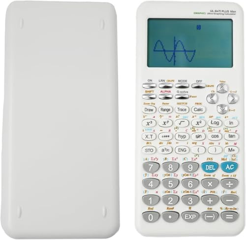 Calcolatrice Grafica Scientifica con 360 Funzioni, Calcolatrice Statistica/Algebra/Calcolo con Display a 10+2 Cifre per Studenti Universitari e delle Scuole Superiori, Ufficio e Business, Bianca